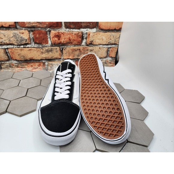 Vans Old Skool Bolt Shoes Two Tone Black White Knu Men Sz 7 Vn0009q5bmw Rare - Picture 4 of 8